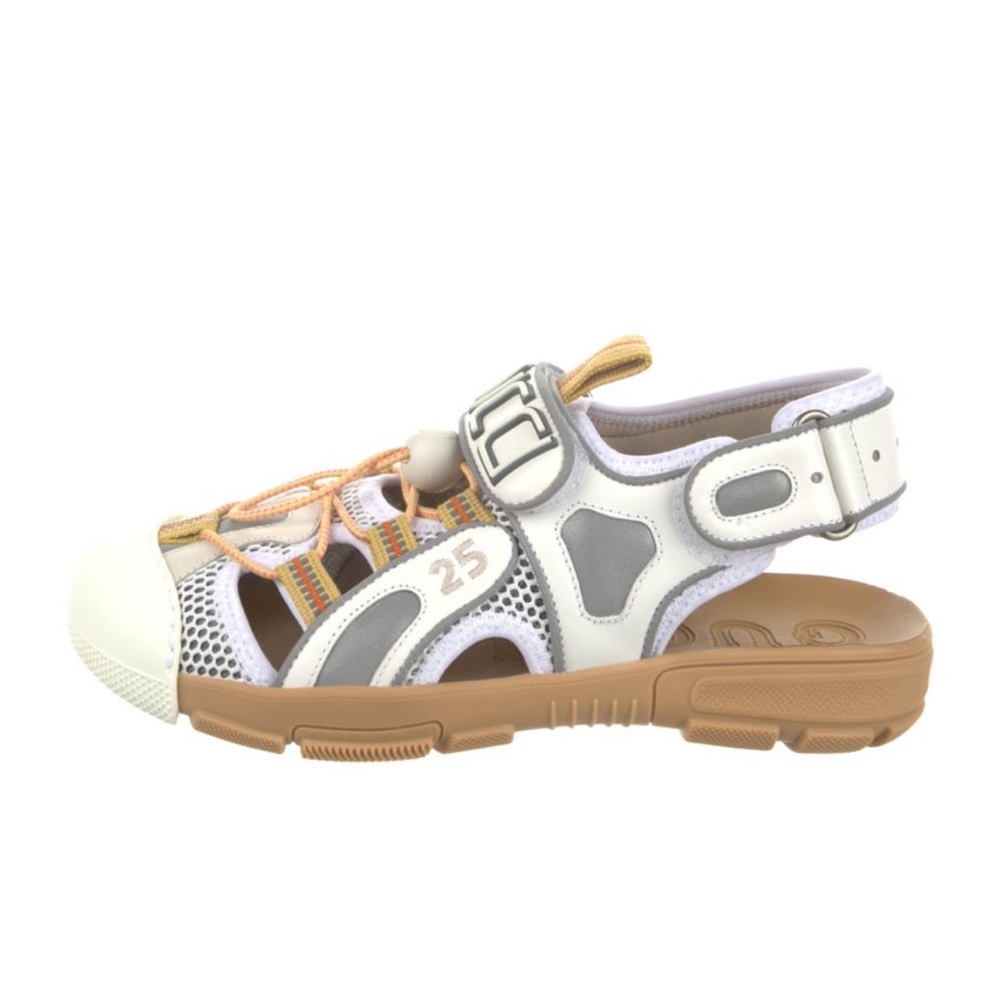 Gucci rubber and leather Sandals